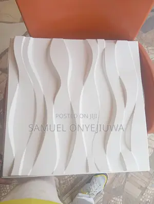 3d PVC Wall Panels White (D007)