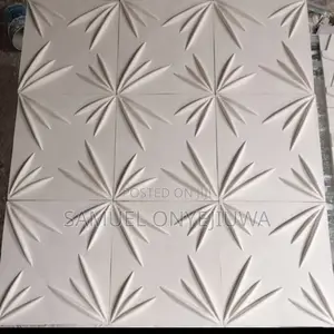 3D PVC Wall Panels White (D056)
