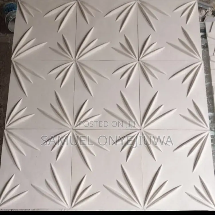 3D PVC Wall Panels White (D056)