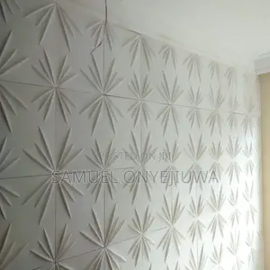 3D PVC Wall Panels White (D056)