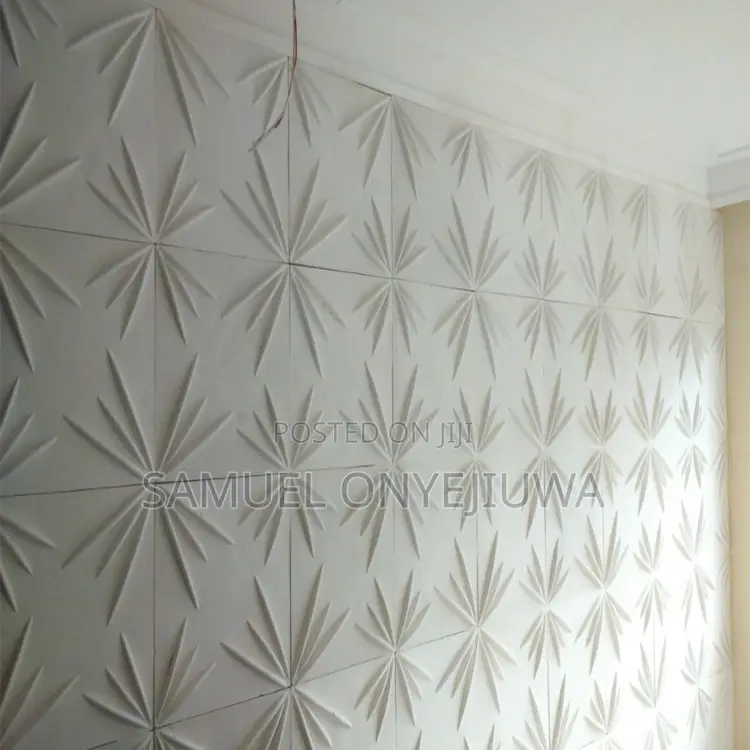 3D PVC Wall Panels White (D056)