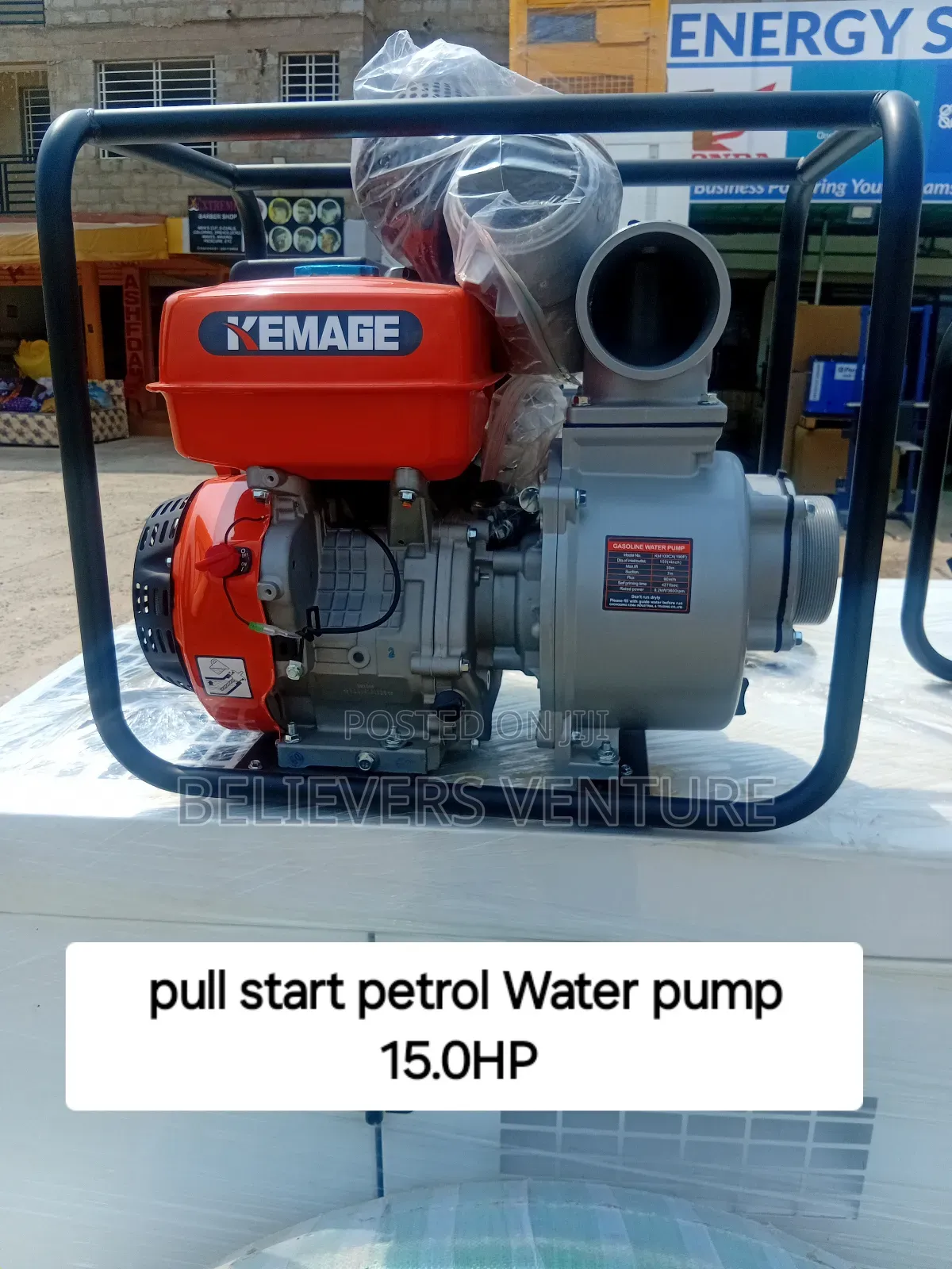 100%Copper Kemage Water Pump 4inches Petrol Model