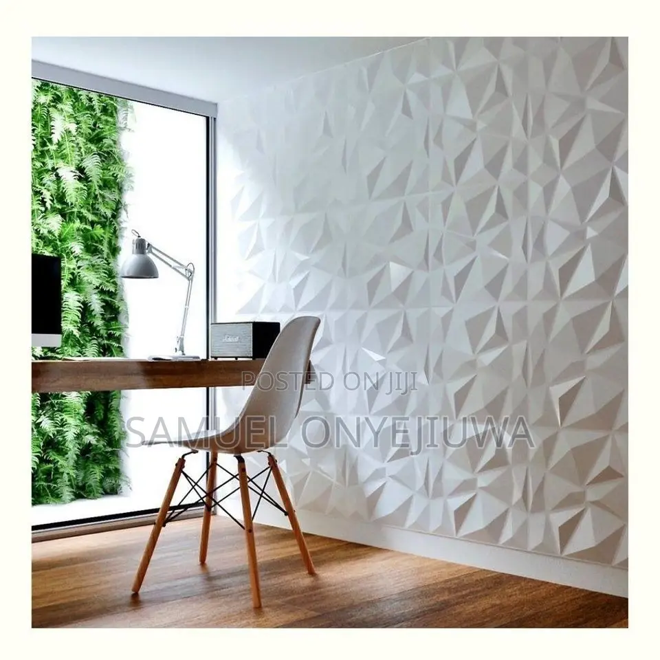 3D PVC Wall Panels White (D094)