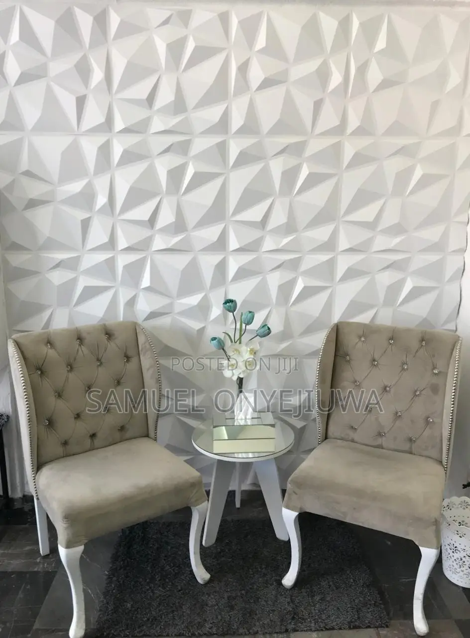 3D PVC Wall Panels White (D094)