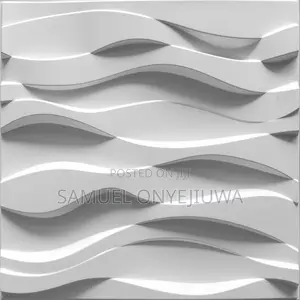 3D PVC Wall Panels White (D124)