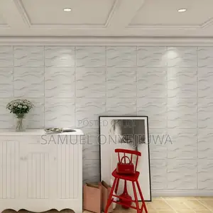 3D PVC Wall Panels White (D124)