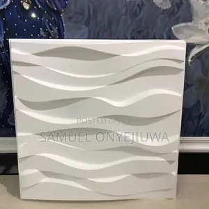 3D PVC Wall Panels White (D124)