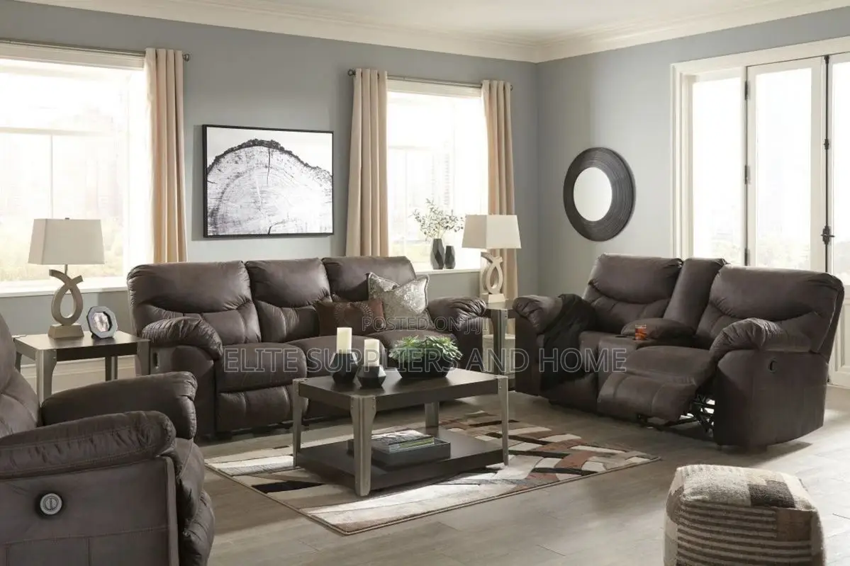 Leather Recliner Sofa