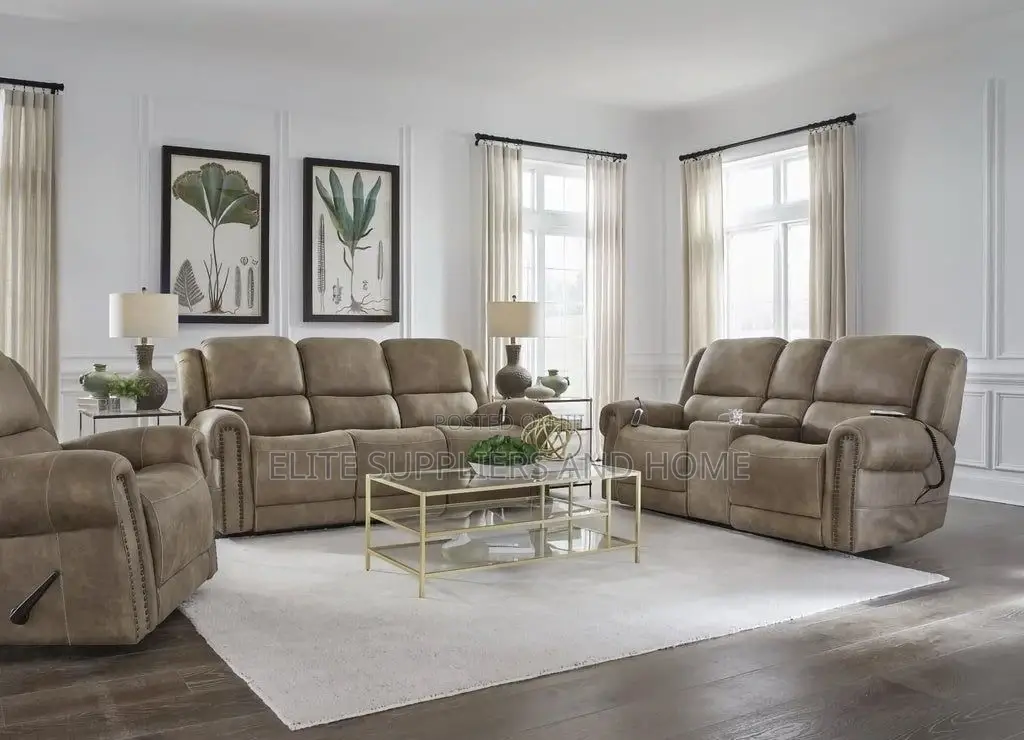 Leather Recliner Sofa
