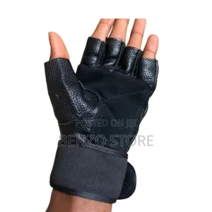 Quality Leather Hand Gloves for Gym Workout and Military