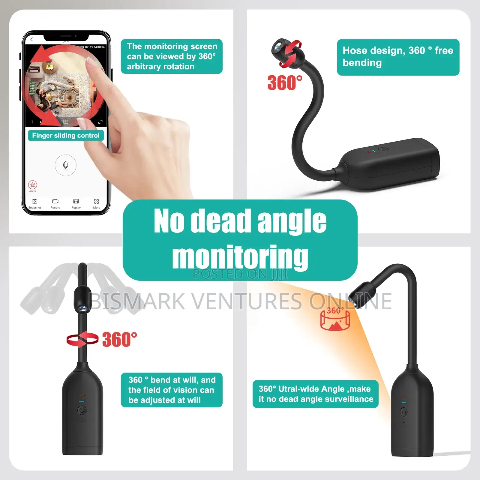 Panoramic Hidden Camera Spy Camera, Free Rotation Angle