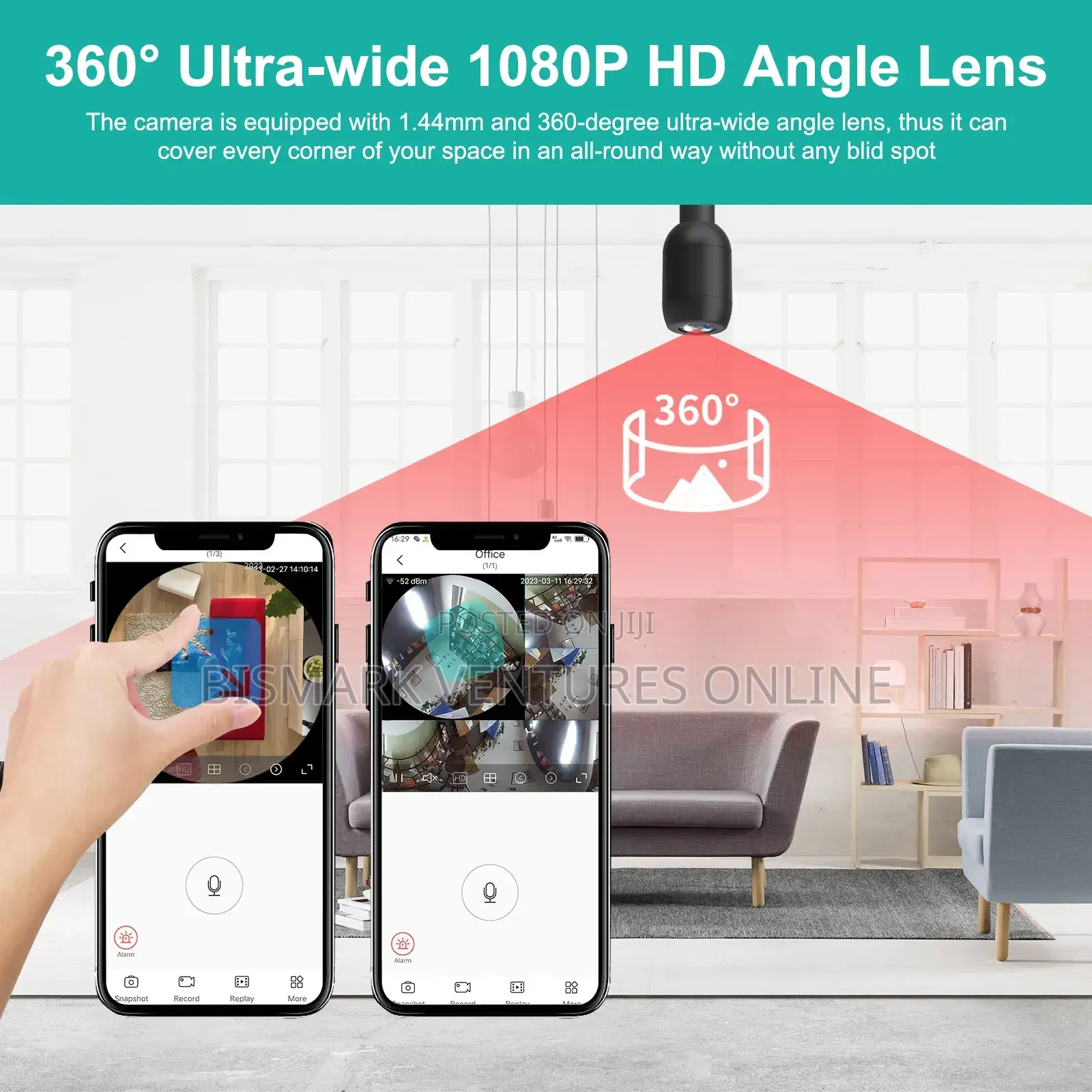 Panoramic Hidden Camera Spy Camera, Free Rotation Angle