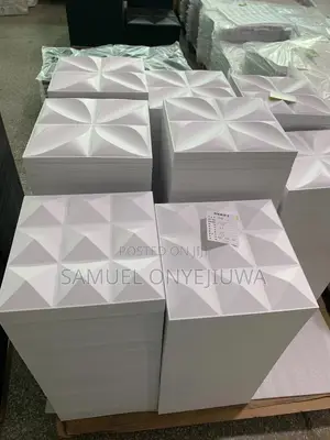 3D PVC Wall Panels White (D004)