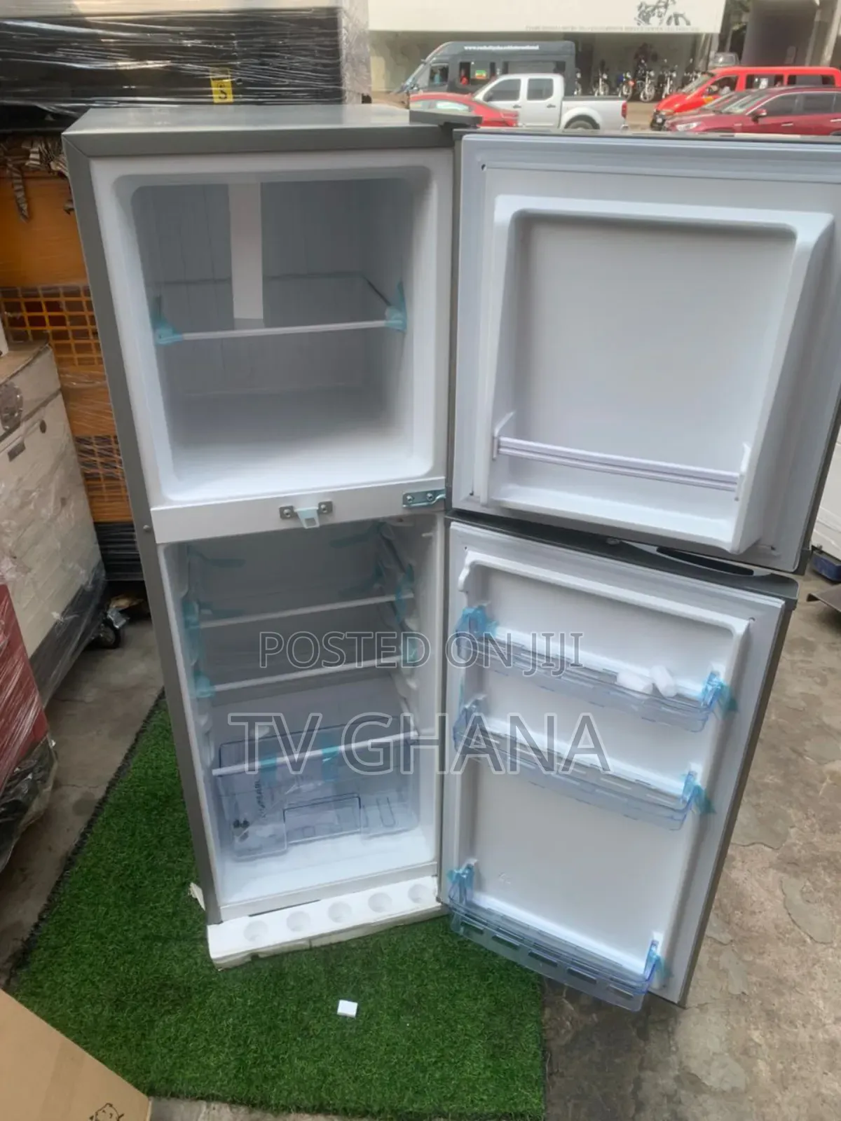Pearl Refrigerator 138l Pf217t-2b Double Door Fridge Freezer