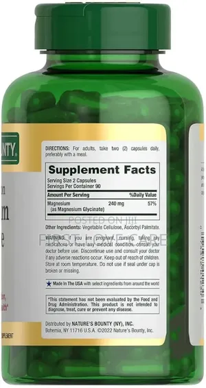 Nature's Bounty Magnesium Glycinate