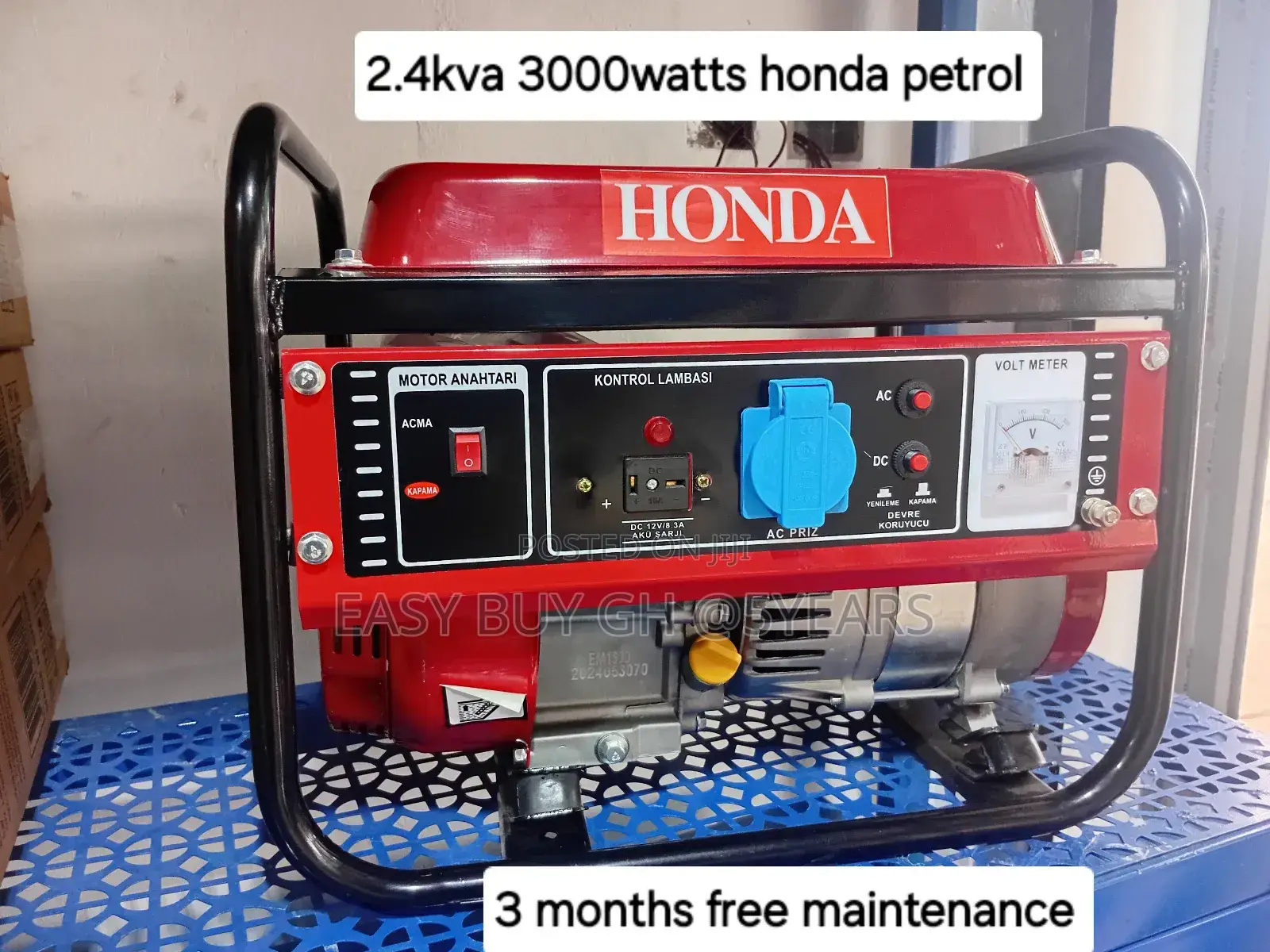 2.4kva Honda Petrol House Generator 2.4kva 3000watts New