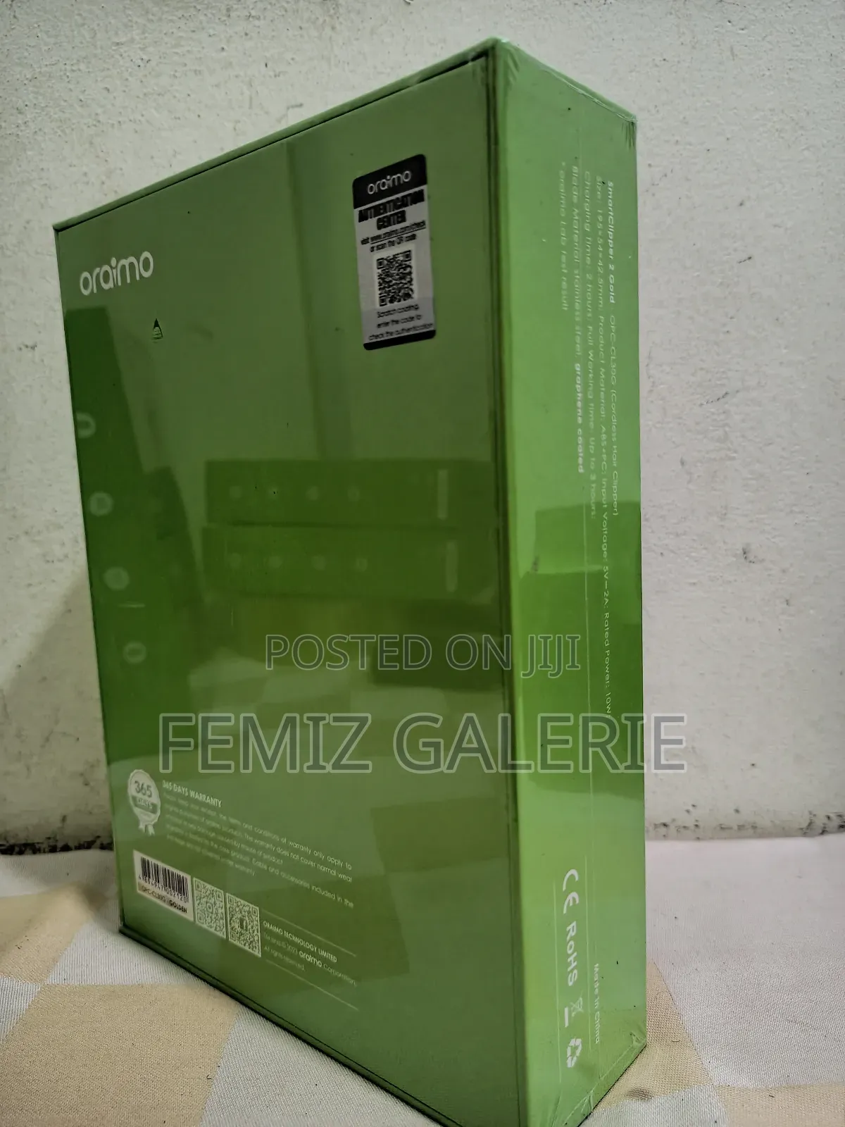 Oraimo Smart Clipper 2-Gold Professional Hair Clipper