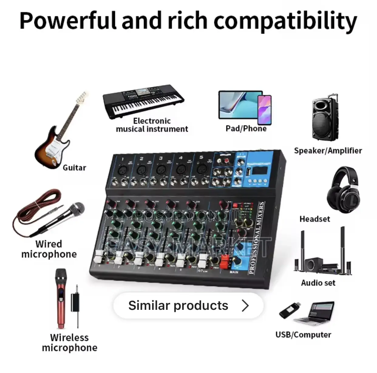 Yamaha Mixer for Dj, Studio Etc