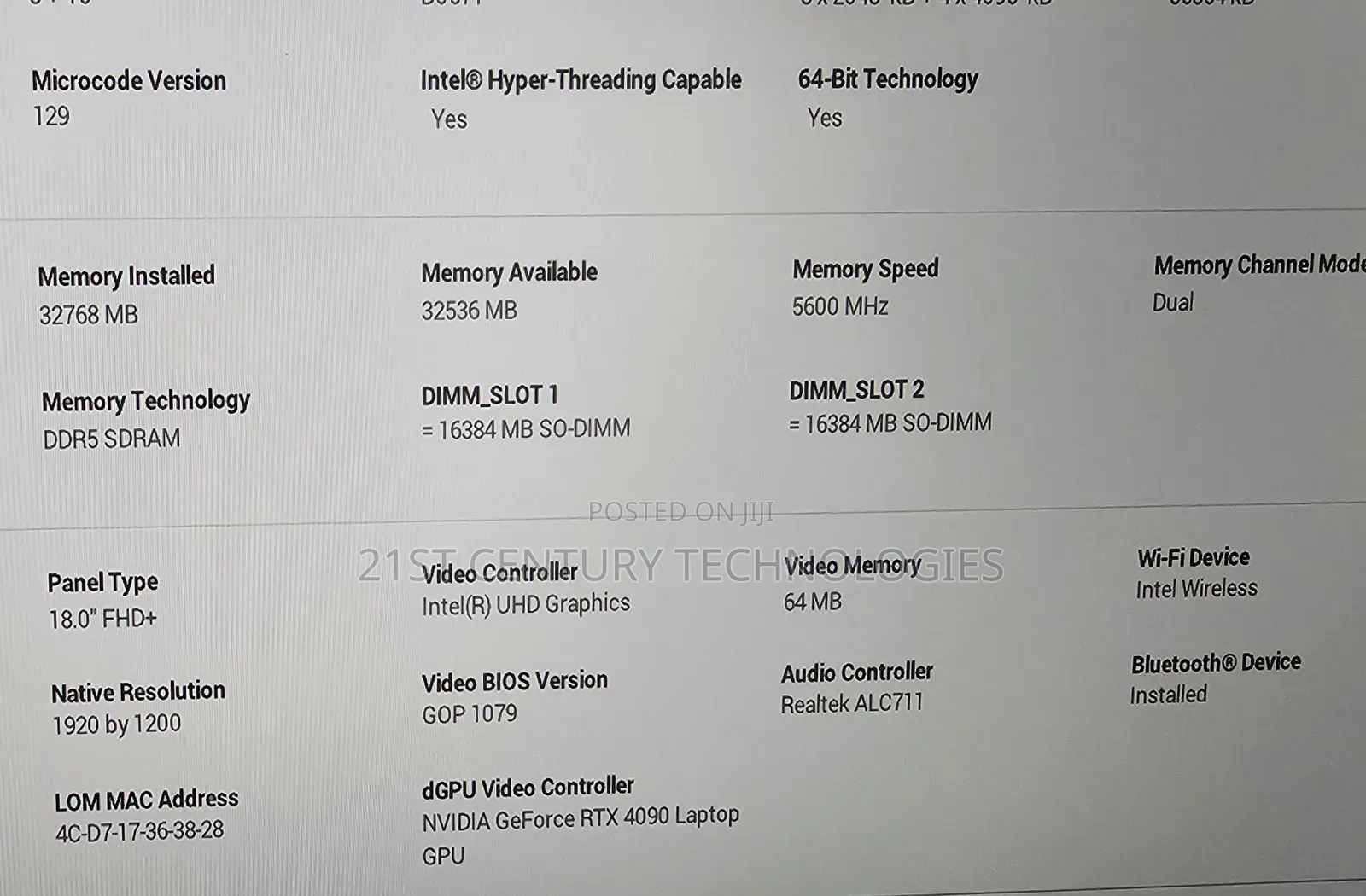 Laptop Dell Alienware M18X 32GB Intel Core I9 SSD 2T