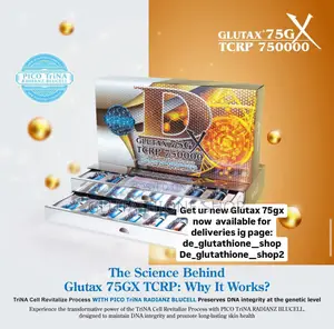 New Glutax 75GX DCRP 750000 DNA Cell Revitalize 14 Sessions