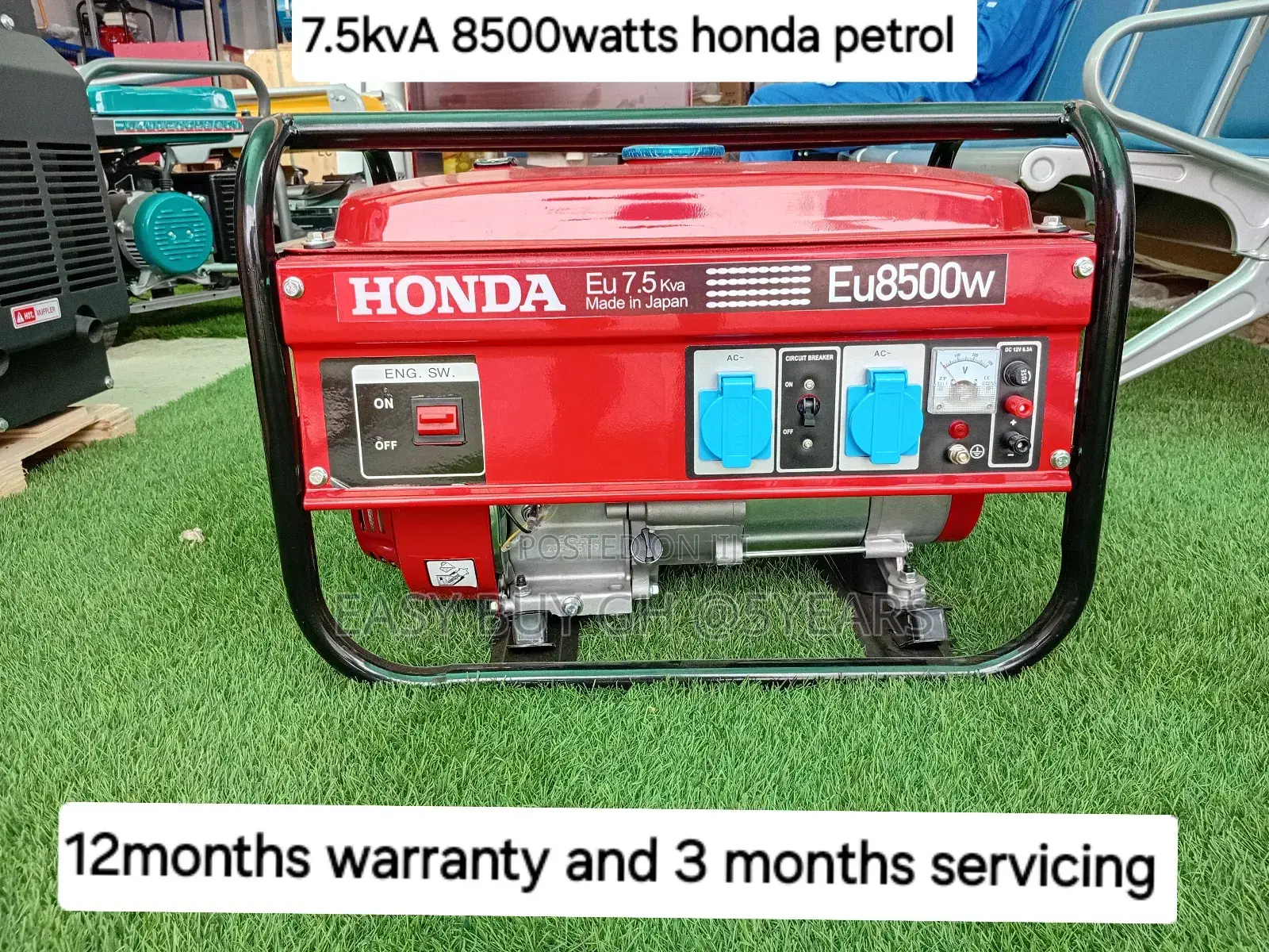 High Performance 7.5kva Honda Petrol Genset 8500watts 7.5kva