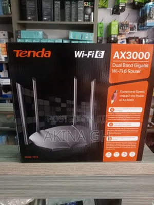 Tenda Ax3000 Dual Band Gigabit Wi-Fi 6 Router Tx12
