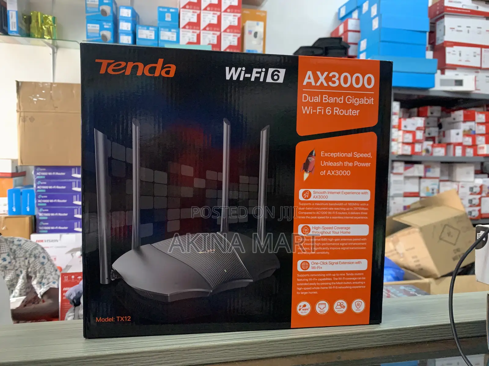 Tenda Router Ax3000 Dual Band Tx12