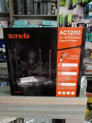 Tenda Ac1200 Mu-Mimo Dual Band Gigabit Wi-Fi Router Ac10