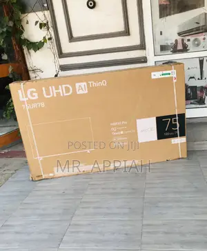 Unique Lg 75ur78 75” Uhd Smart Screen Electric Tv.