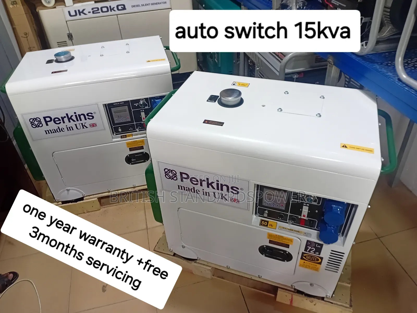 230/240v Perkins Diesel Engine 15kva Silent 16500watt