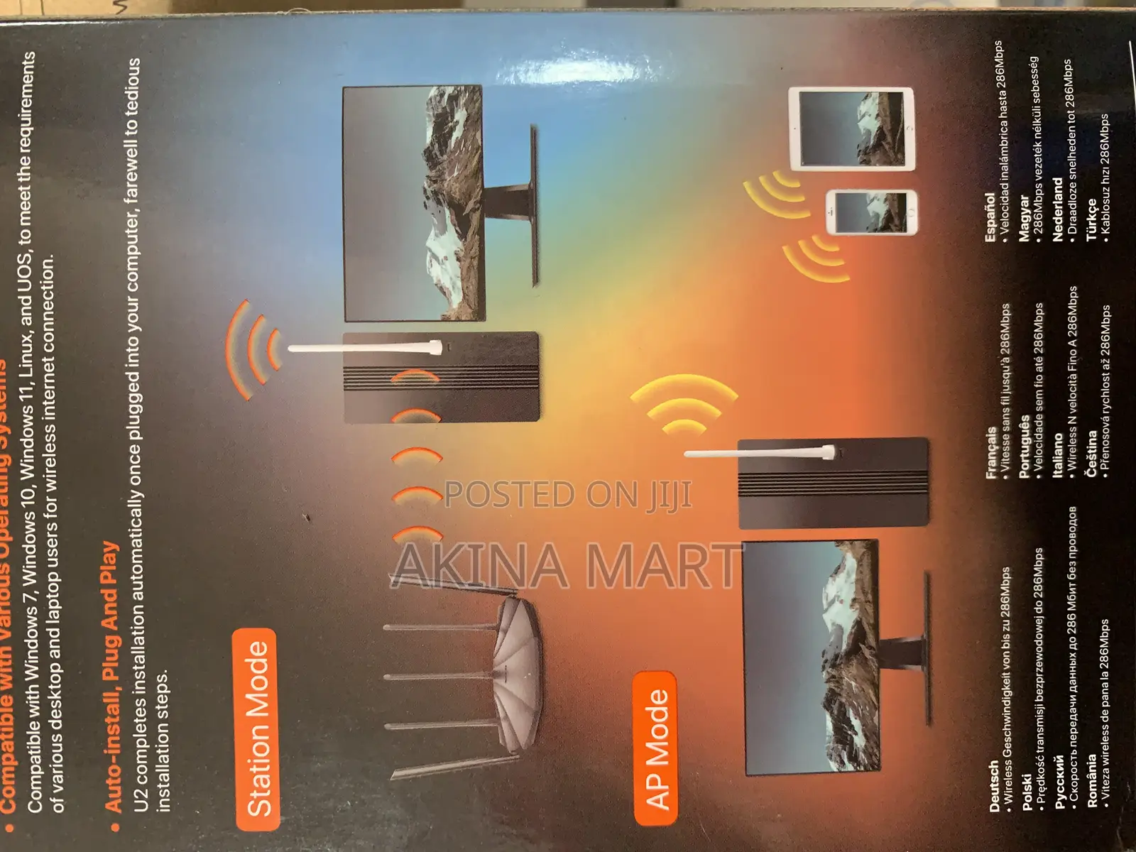 Tenda Ax300 Wi-Fi High Gain Wireless Usb Adapter