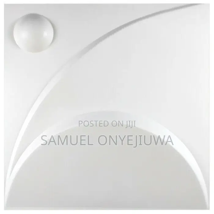 3D PVC Wall Panels White (D129) White