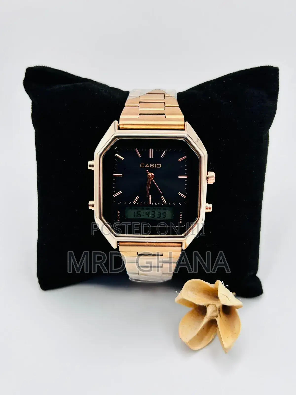 Black Face Casio Watch Analog and Digital