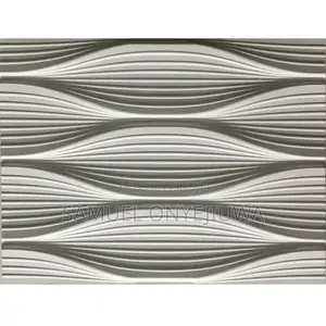 3D PVC Wall Panels White (D130) White