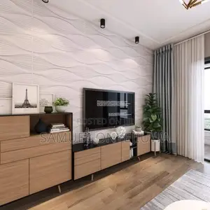 3D PVC Wall Panels White (D130) White