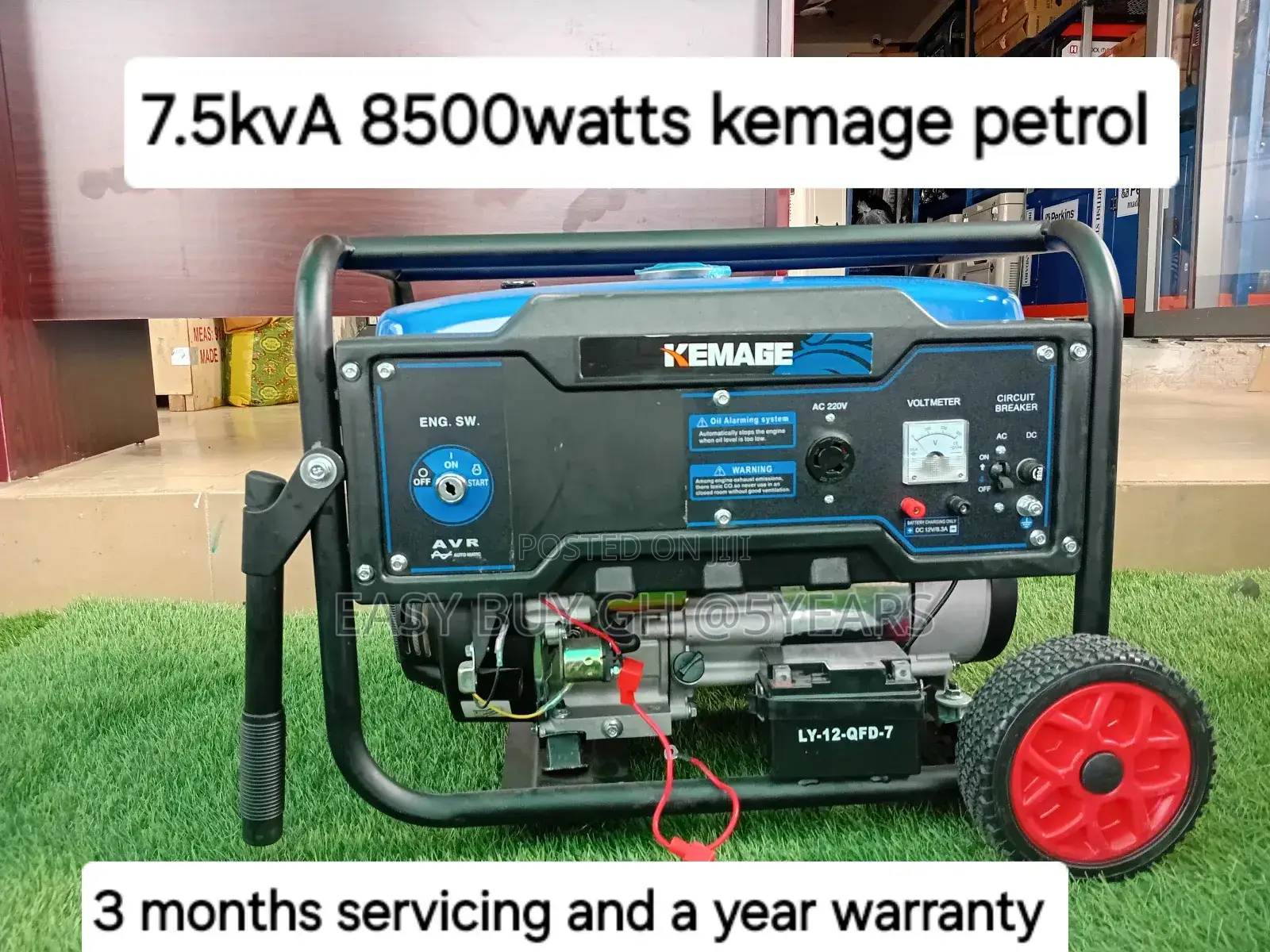 High Octane Petrol Generator 7.5kva 8500watts Kemage 7.5kva