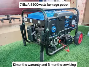 High Octane Petrol Generator 7.5kva 8500watts Kemage 7.5kva