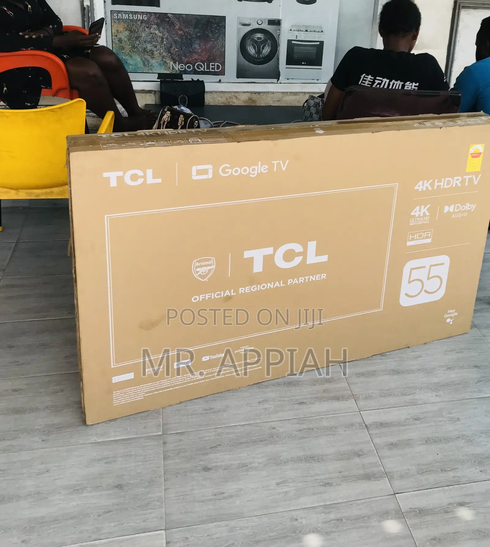 Sleek TCL 55P755 55 Inch HDR Smart Screen Television.
