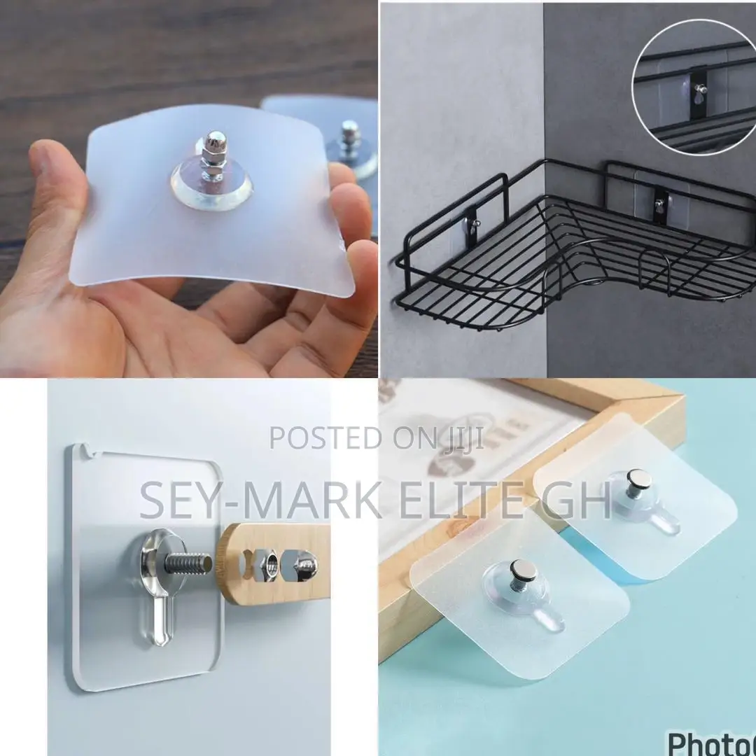Adhesive Wall Screw Hook (5pcs)