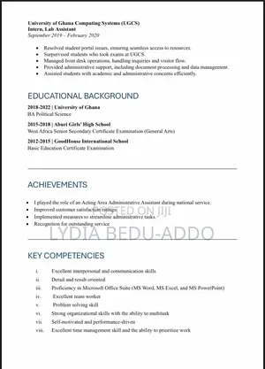Administration Assistant