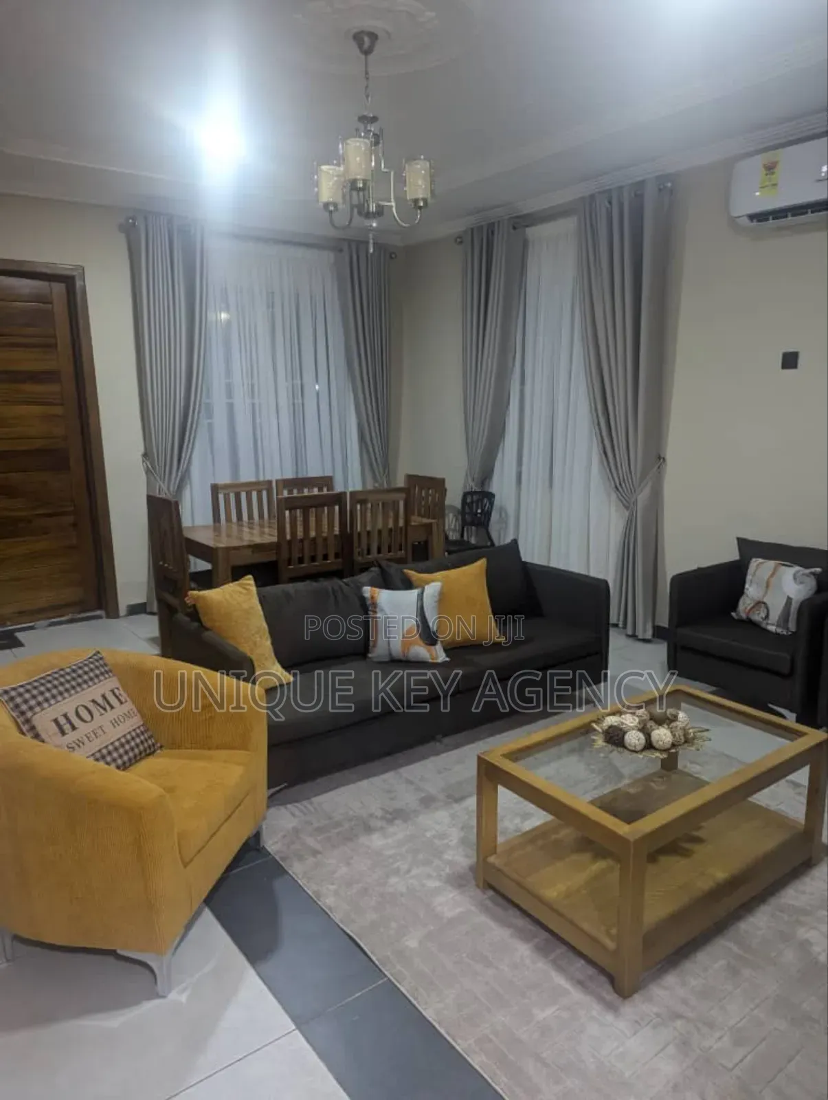 Furnished 3bdrm House in Unique Key Agency, Achimota for rent