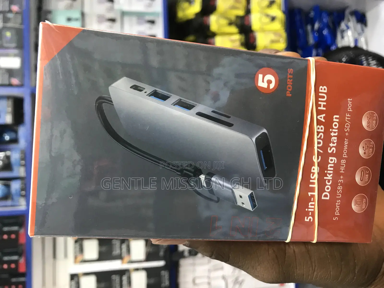 3.0 Type C USB Adapter 5in1 Usb SD Card Type C