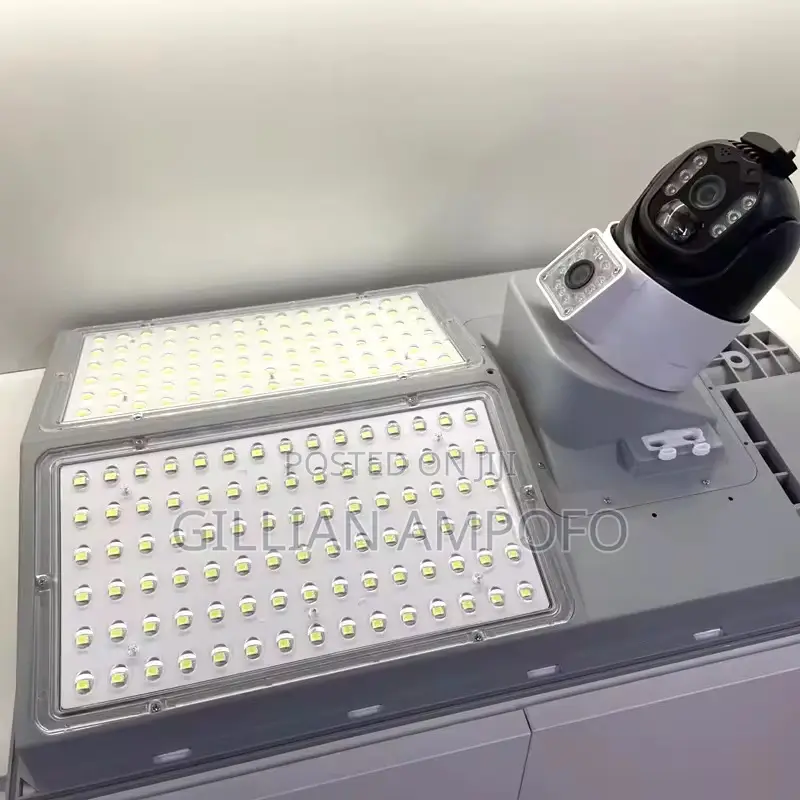 500W Dual Lens Solar Street Light Camera 360 PTZ