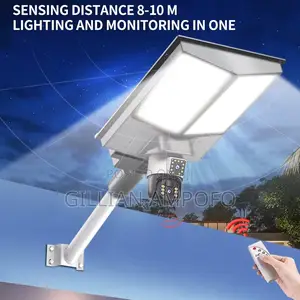 500W Dual Lens Solar Street Light Camera 360 PTZ