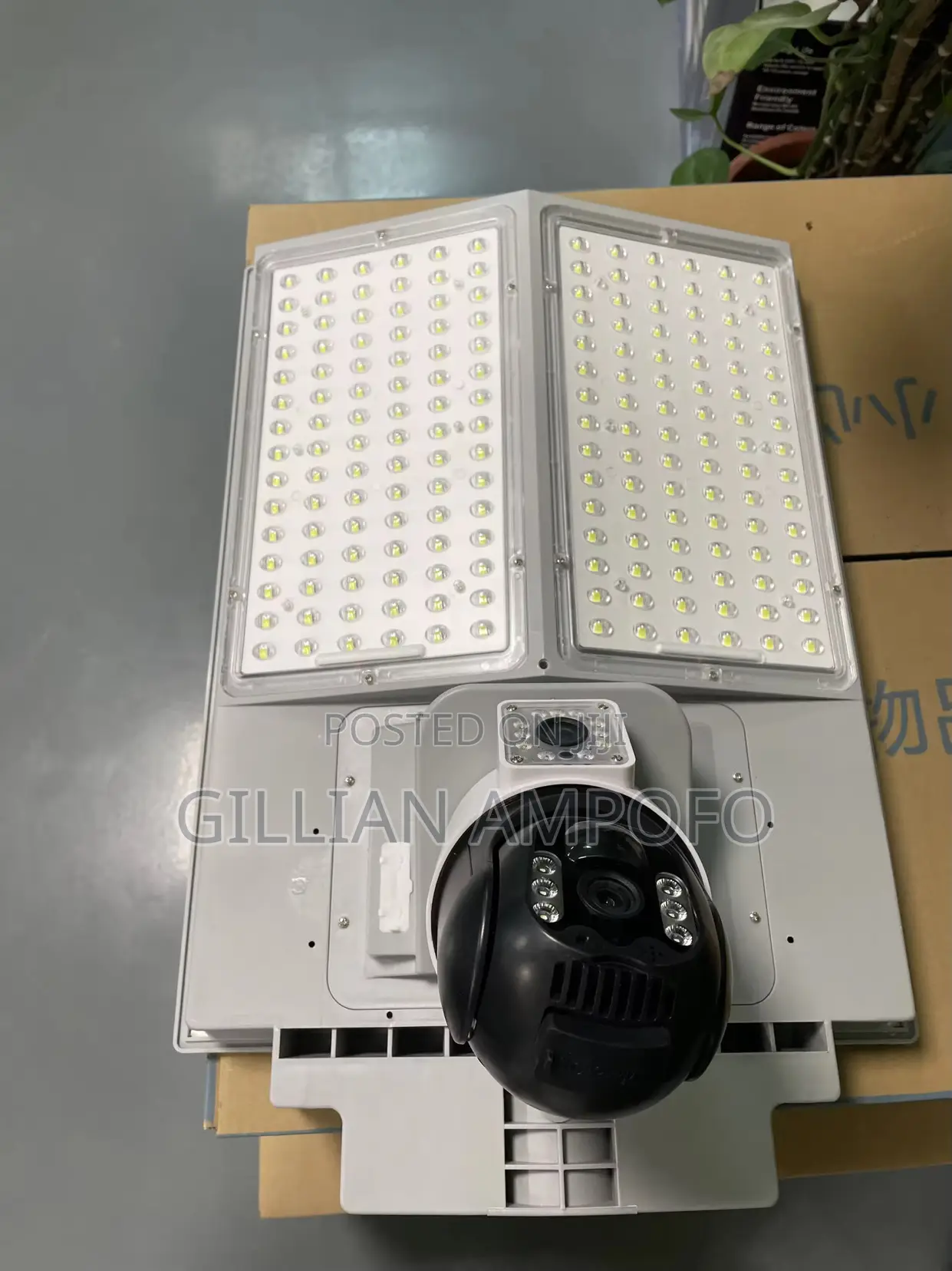 500W Dual Lens Solar Street Light Camera 360 PTZ