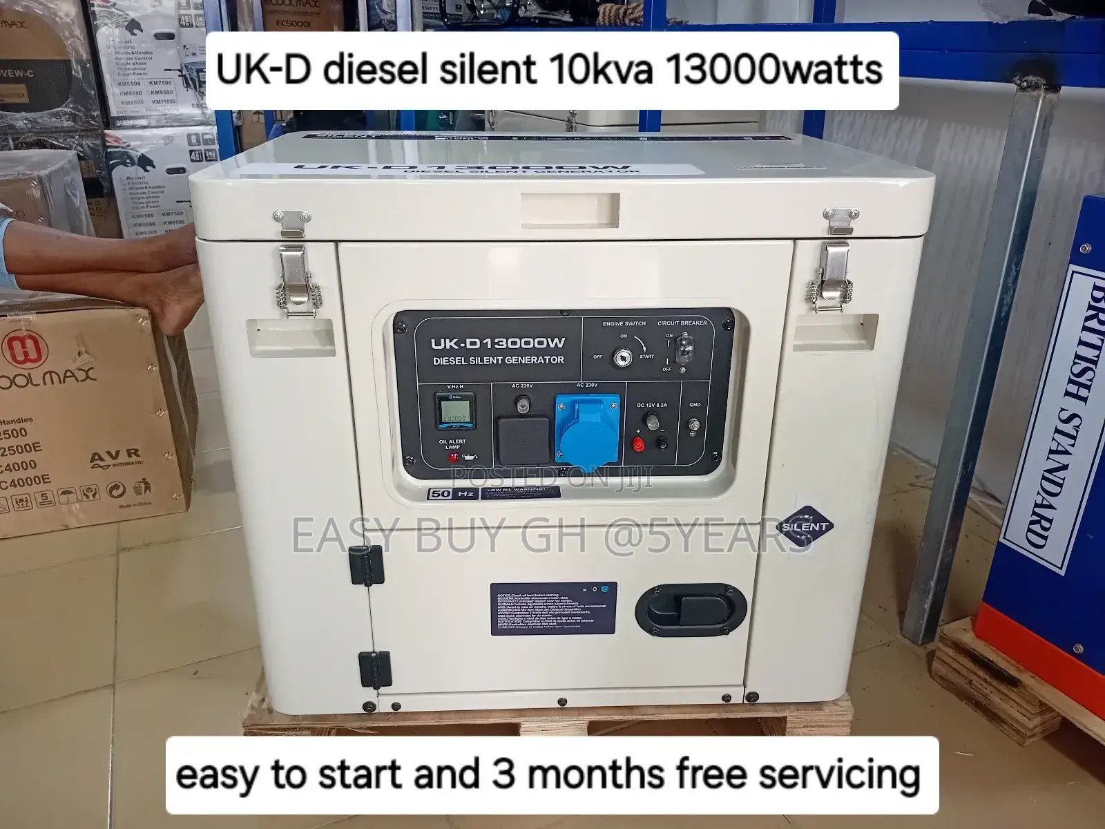 Fleek UK-D Diesel Silent 10kva 13000watts Generator 10kva