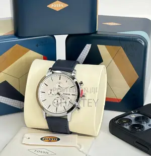 Men’S Fossil Durable Leather Men’S Strap Watch