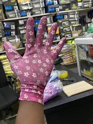 Safety Hand Gloves/Film Grip (12pcs In A Pack)