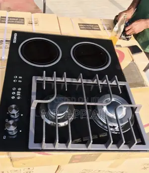 Shop Unique Kenwood 60cm 2 Gas + 2 Electric Cooker(Black).
