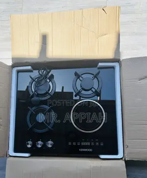 Unique Kenwood 60cm 4 Gas Inbuilt Burner(Black).